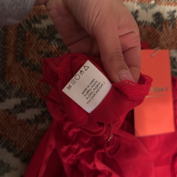 NWT Sketch-Y x REVOLVE Mia Dress in Red size XS - Picture 6 of 6